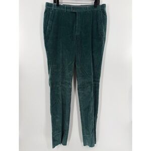 Hiltl Dayne Corduroy Trousers Mens 36/38 Sea Green Teal Wide Wale Pants NEW